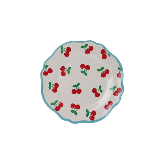 Hometrends Cherry Bamboo Melamine Salad Plate 8.375 Inch