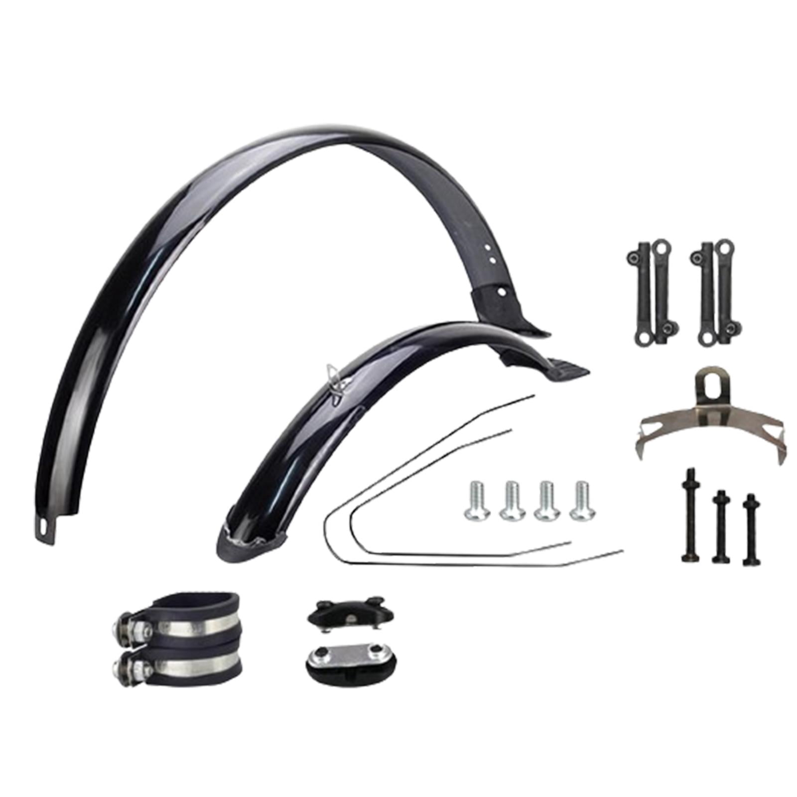 jinwen Mountain Bike Mudguards 24 inch Front and Rear Set Cycling Set Black Brace w Clamp