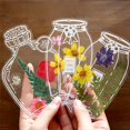 thumbnail image 2 of 20pcs/set Creative PET Transparent Glass Bottle Dry Flower Bookmark DIY Stickers Handmade Plants Specimen Bookmark DIY Materials PLX, 2 of 6