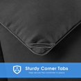 thumbnail image 4 of All Season Queen Size Comforter Set 3 PCs, Premium 350GSM Soft Quilted Down Alternative Comforter+2 Pillow Shams with Corner Tabs-Machine Washable Da, 4 of 6