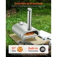 thumbnail image 2 of VEVOR Four à Pizza d'Extérieur de 12 Pouces Four à Pizza Portable à Granules de Bois en Acier Inoxydable BBQ, 2 of 9