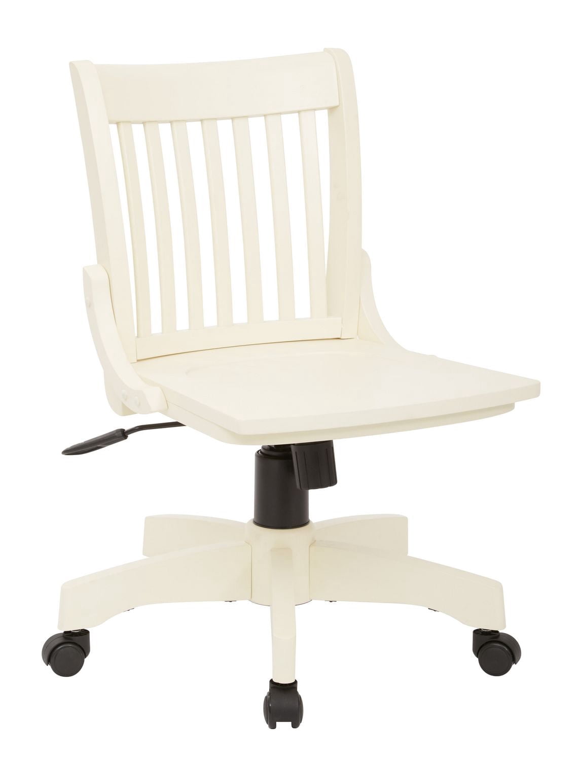 Chaise de banquier de luxe sans bras OSP Designs en blanc antique