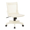 thumbnail image 1 of OSP Designs Deluxe Antique White Armless Bankers Chair, 1 of 4