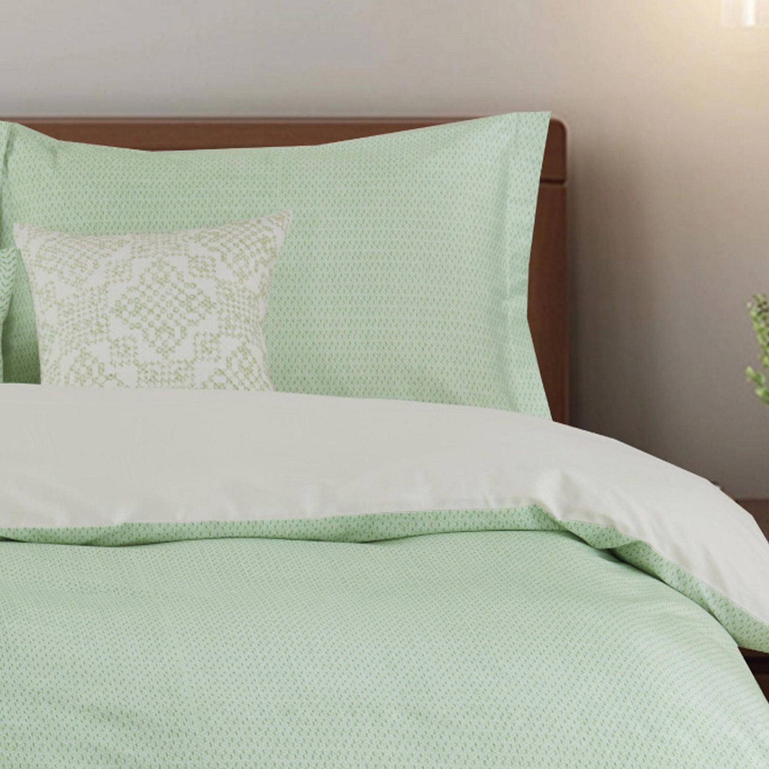 Ensemble de couette 5 pièces Johnson Home - Coton 200 fils, comprend des taies d'oreiller et des coussins décoratifs