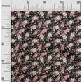 thumbnail image 2 of oneOone Polyester Spandex Black Fabric Floral Craft Projects Decor Fabric Printed By The Yard 56 Inch Wide, 2 of 4