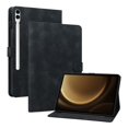 thumbnail image 1 of Tablet Case for FOXDOCK Samsung Galaxy Tab S10 Plus – Premium PU Leather Cover with Lily Embossed Design, Card Slots, 1 of 6
