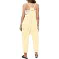 thumbnail image 4 of Girls Jumpsuit Solid Summer Rompers for Girls Sleeveless Overalls with Side Pockets Preppy Clothes 5-6 Y, 4 of 6