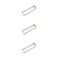 thumbnail image 2 of Youkk Anti Rust Cake Mold Durable And Long-lasting Stainless Steel Cookie Rectangle Shapes Stainless Steel Long square medium 3Set, 2 of 6