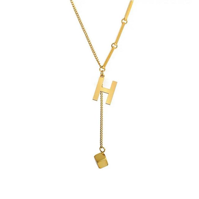 Pendentif Alphabet 26 Lettres Collier Lettre Initiale Mode pour Femmes Y8Z8
