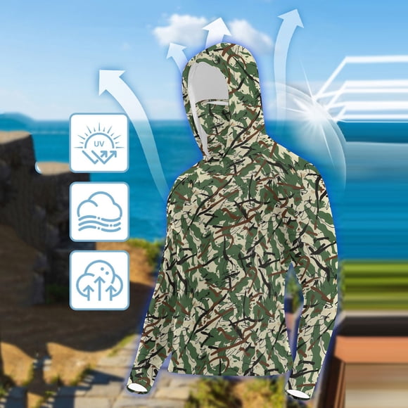 Hauts pour Femmes DYTTDG T-Shirt pour Femme Grande Taille Décontracté à Capuche Masque Camouflage Protection Solaire Manches Longues en Soie Glacée Haut Écran Solaire Excellents Cadeaux à Petit Prix