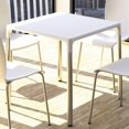 thumbnail image 2 of Siesta ISP758-WHI Table Carrée de 28 Po en Mangue et Alu, Blanche, 2 of 11