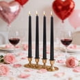 thumbnail image 1 of Electroplated Taper Candles for Dining Table Decor, Romantic Wedding Party Centerpiece, Long Dripless Candlesticks, Decorative Wax Candles for Home Decor, Anniversary Valentine's Day Dinner ting, 1 of 6