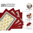 thumbnail image 4 of Vargottam Placemats- Placemat For Dining Table, Set Of 4- Printed & Reversible CottonNapkin-IndoorPlacematsFor Home & Kitchen Dining Table- Asian (Multicolor), 4 of 5