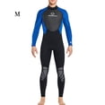 thumbnail image 2 of QualitChoice Combinaison de Plongée Haute Efficacité à Manches Longues, Maillot de Bain Doux pour la Peau, Col Ras du Cou Classique, Structure Composite à Trois Couches, Combinaison de Plongée Homme Bleu m, 2 of 6