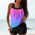 thumbnail image 2 of Sentmoon Womens Modest Swimsuits High Cut Bathing Suits for Women Tummy Control Push Up High Waist with Print Oversized Womens Swimsuits Bikini Summer Beach Essentials for Women, 2 of 6