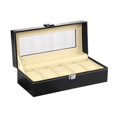 thumbnail image 3 of XZNGL 2/3/4/5/6 Slots Wrist Watches Jewelry Display Storage Organizer Leather Box Case, 3 of 8