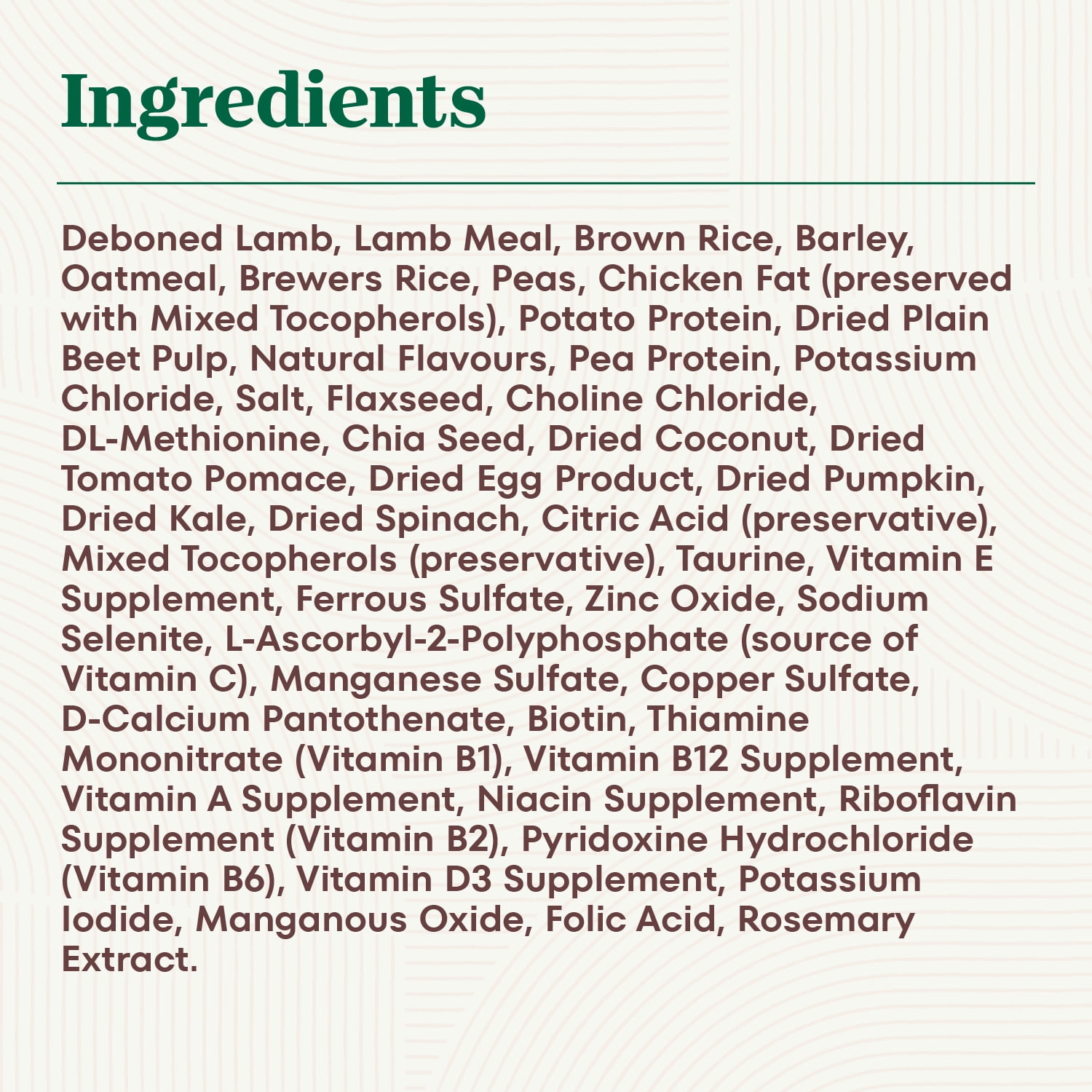 Nutro Natural Choice Petites Bouchées Recette à l'Agneau et au Riz Brun Nourriture Sèche pour Chiens Adultes 10kg