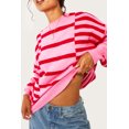 thumbnail image 4 of a.Jesdani Chandail Rayé Rose Vif : Tendance, Confortable et Flatteur!, 4 of 8