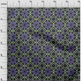 thumbnail image 3 of oneOone Velvet Medium Purple Fabric Asian Tile Star Sewing Craft Projects Fabric Prints By Yard 58 Inch Wide, 3 of 4