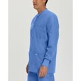 thumbnail image 3 of Landau Essentials Vestes de Sarrau à 5 Poches pour Hommes - Coupe Classique et Décontractée, Col Ras du Cou, devant à Boutons-Pression, Sarraus d'Échauffement 7551, 3 of 5