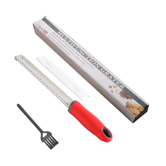 CHOK Râpe à Citron Zester & Fromage Robuste & Râpe à Légumes Râpe à Ail, Muscade, Chocolat, Légumes, Gingembre - Râpe à Fromage & Râpe en Acier Inoxydable Verte
