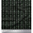 thumbnail image 1 of Soimoi Black polyester Crepe Fabric Tendril & Abstract Decor Fabric Printed Yard 52 Inch Wide, 1 of 5