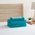 thumbnail image 4 of Nestl Ensemble de Housse de Couette, Design Réversible avec devant en Molleton Peluche Découpé et Dos en Microfibre Brossée Douce pour Couettes, Ensemble 2 Pcs avec Fermeture Éclair et Attaches, Housse de Couette Lit Simple, Bleu Sarcelle, 4 of 8