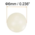 thumbnail image 2 of Unique Bargains 5pcs PA66 Nylon Solid Plastic Balls 6mm G3 Precision Bearing Ball, 2 of 6