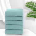 thumbnail image 1 of 5pc Velvet Towel Plain Face Towel Soft Absorbent Face Wash Ah Face Towel, 1 of 6