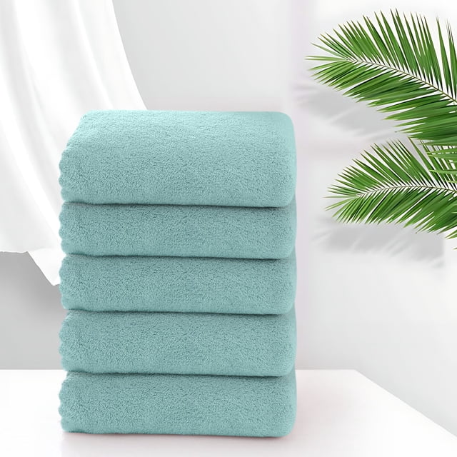 5pc Velvet Towel Plain Face Towel Soft Absorbent Face Wash Ah Face Towel