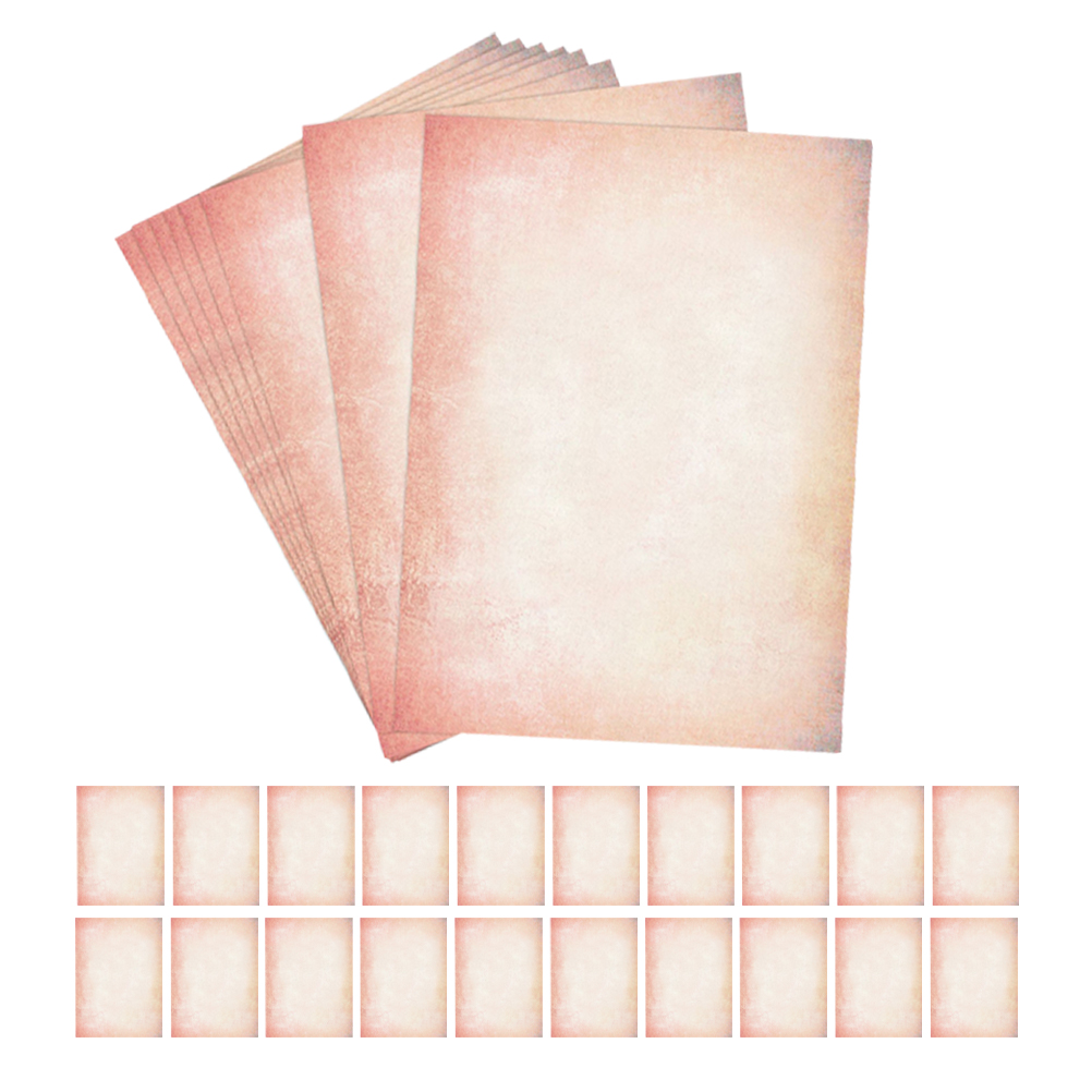 CRILSTYLEO 60Pcs Retro Stationery Paper Double Sided Vintage Printer Paper for Wedding Cards and Notes
