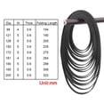 thumbnail image 2 of Rubber Drive Belt Turntable Replacement For Phono HOT Black Accessories-NEW. Y1Z1, 2 of 8