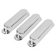 thumbnail image 2 of Guitar Pickup Cover, Electric Guitar Single Coil Pickup Cover Noise Reduction Standard Design Easy Installation 3pcs  For DIY Silver, 2 of 8