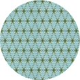 thumbnail image 1 of Ahgly Company Tapis d'Intérieur Ronds Lavables à la Machine, Style Transitionnel, Bleu Lagon Bleu, Tapis de Zone, 5 Pieds Rond, 1 of 7
