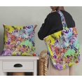 thumbnail image 5 of Soimoi Yellow Viscose Chiffon Fabric Colorful Butterfly Printed Fabric 1 Yard 42 Inch Wide, 5 of 5