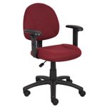 Boss Office Products DX Posture Office Chaise avec Armes réglables en Bourgogne