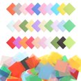 thumbnail image 1 of Uxcell 4800Pcs Colored Tissue Paper Squares, 1x1 Inch 30 Assorted Colors Bleeding Tissue Paper Crepe Small Square Art Paper for Crafts, 1 of 6