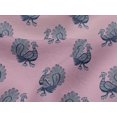 thumbnail image 4 of oneOone Viscose Jersey Fabric Peacock Block Print Fabric By The Yard 60 Inch Wide, 4 of 5