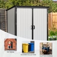 thumbnail image 4 of Remise de Rangement Extérieure 5x3 Pi Armoire en Résine Imperméable avec Portes Verrouillables, 4 of 4
