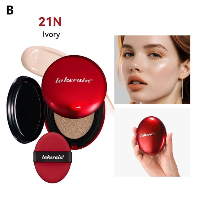 Cushion Liquid Foundation - Waterproof, 72-Hour Wear, Semi-Matte Finish, Mineral Oil Based, 18g