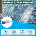 thumbnail image 4 of Acrylic Pool Waterfall Fountain with 9-Color LED Strip, 12" Spillway Waterfall for Swimming Pools, Ponds & Garden Patio – Outdoor Water Feature with Pipe Connector, 4 of 7