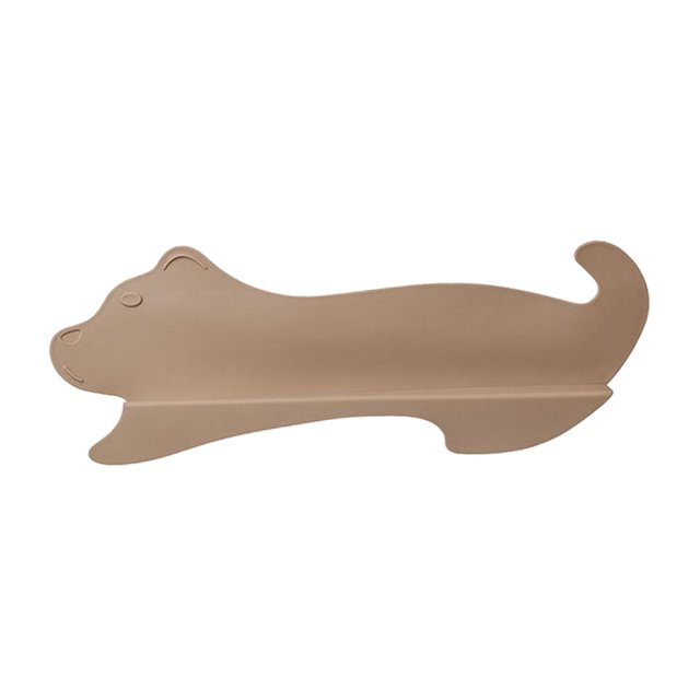 GROWTH TANK Plaque de Protection d'Évier Portable avec Ventouse Silicone Rétenteur d'Eau Dessin Animé pour Marron