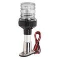 thumbnail image 4 of Stern Light, 6 Inch 2 NM LED Boat Anchor Light, Aluminum Pole & Removable Stainless Steel Base Navigation Lights, IP66 Waterproof 360 All Round Light for Pontoon and Fishing Boat, 4 of 8