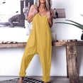 thumbnail image 2 of Birdeem Combinaison Décontractée Ample et en Vrac pour Femmes avec Poches, Combinaison Mode, Pantalon, Salopette, Combinaison en Coton et Lin, 2 of 7