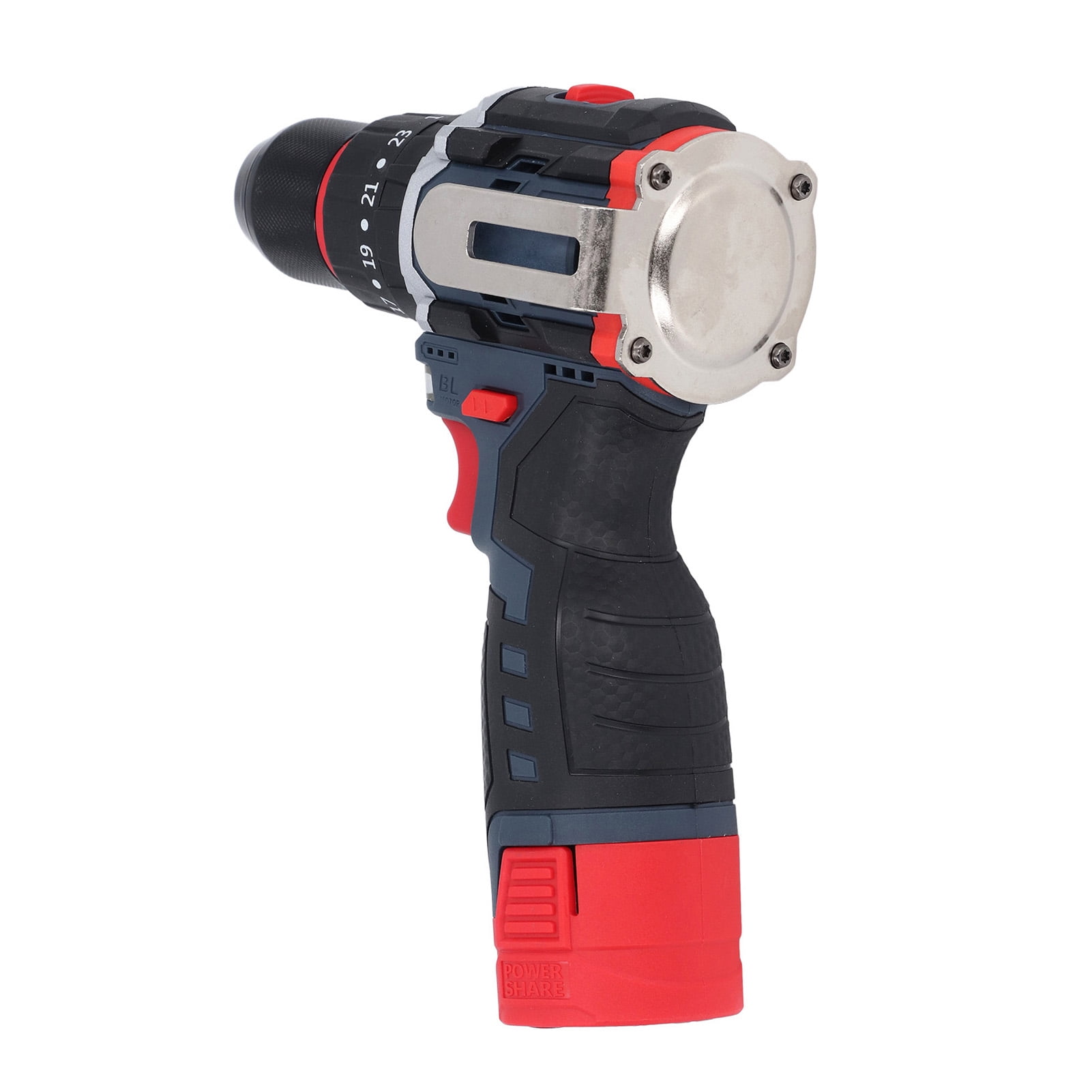 18V Lithium Electric Drill Brushless Cordless Power Tool with 80NM Torsion, Copper Motor, Compact Size for Home Improvement