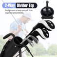 thumbnail image 4 of Gymax Lightweight Golf Stand Bag Par 3 & Executive Courses Carry Bag Shoulder Strap Gray, 4 of 9