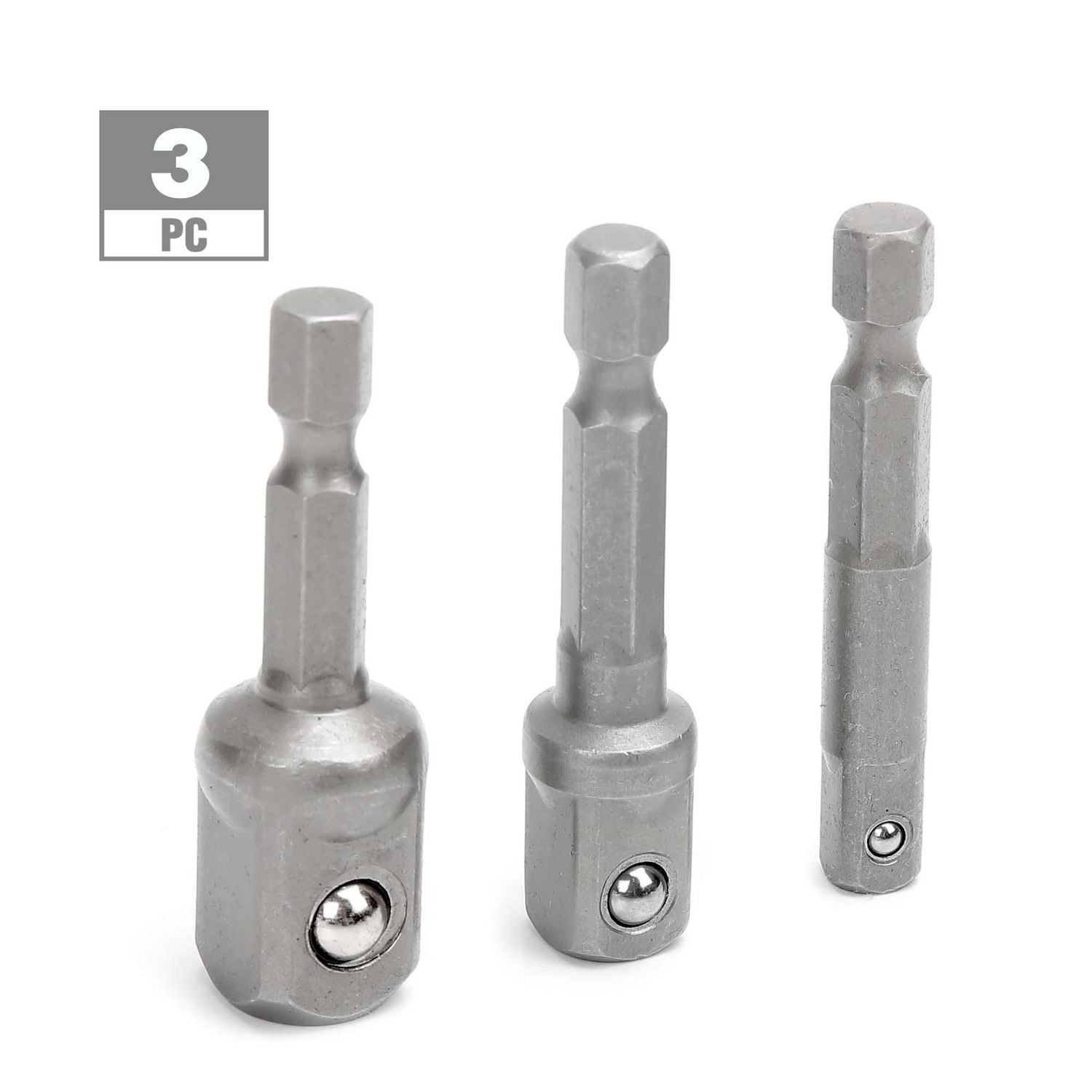 WorkPro Socket Adaptor Set - 3 Piece