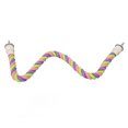 thumbnail image 3 of Colorful Bird Rope Perch Fun Swing And Climbing Cotton Rope Bird Toys Suitable For Parakeets, Cockatiels, Parrotlets, And Lovebirds Budgies Promote Exercise And Play, 3 of 8