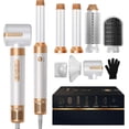 thumbnail image 1 of 7 in 1 Hair Dryer Brush Iron,Powerful Blow Dryer Brush with Auto- Wrap Curler, Detachable Fast Drying, Volumizing, Curling, Straightening, Ionic Hair Dryer with Diffuser, Hair Styling Tools, 1 of 9