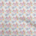 thumbnail image 1 of oneOone Tissu Rayonne Bleu Sarcelle Abstrait Matériel de Robe Tissu Imprimé Tissu au Mètre 56 Pouces de Large, 1 of 5